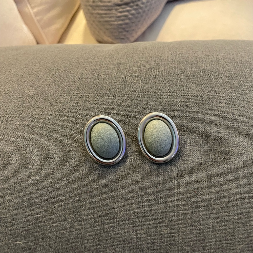 VINTAGE Robins egg earrings